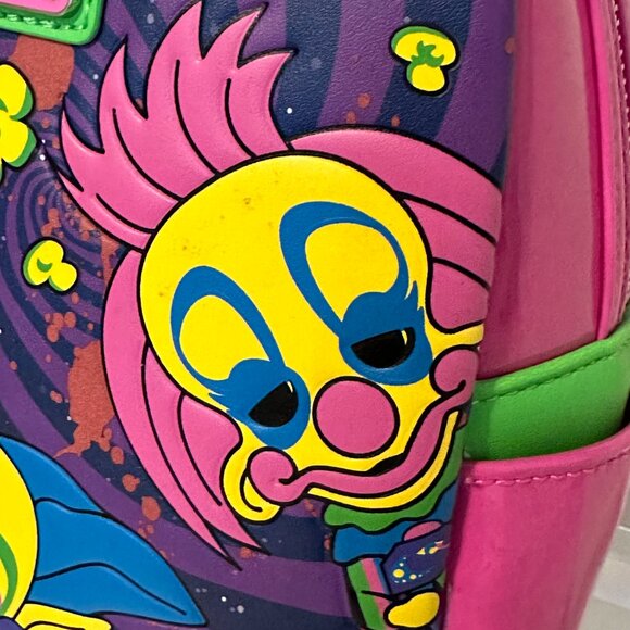 Loungefly Killer Klowns Glow-in-the-Dark Mini Backpack NWT - Picture 3 of 17